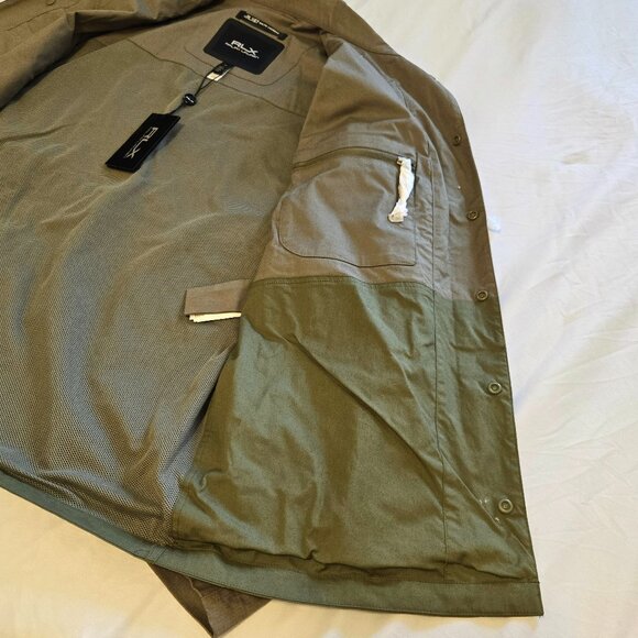 RLX Ralph Lauren Cotton Stretch Ripstop Color Blocked Paneled Jacket - Picture 16 of 16